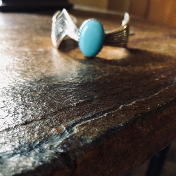 Carolyn Pollack Roderick Tenorio turquoise bracelet small size - Picture 2 of 5